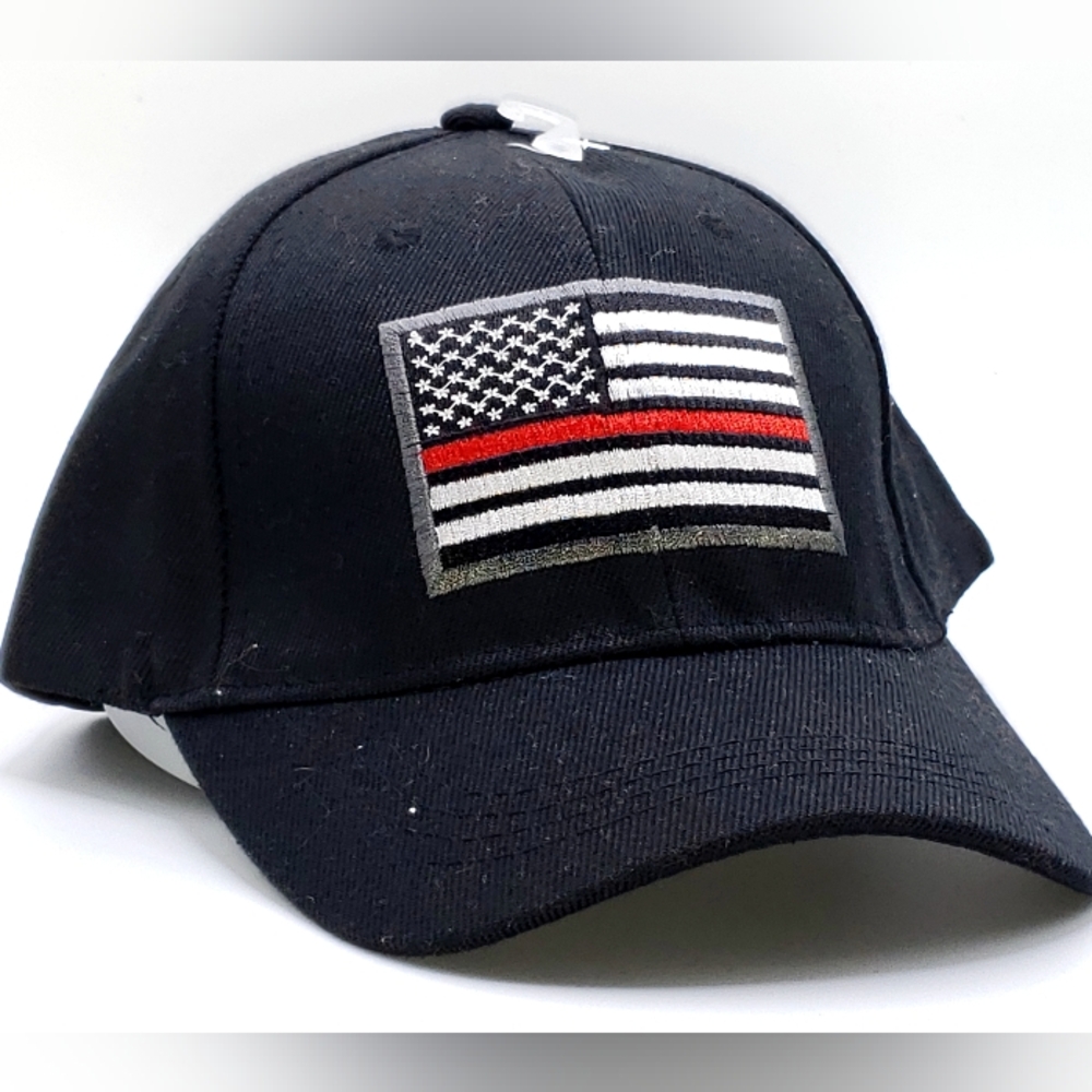 Thin red line cap, baseball cap, firefighter hat, unisex, American flag hat